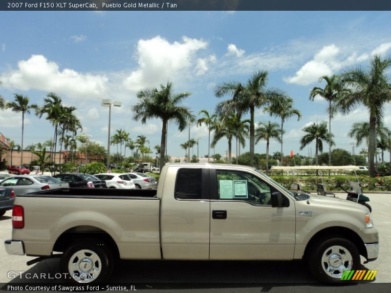 Pueblo Gold Metallic / Tan 2007 Ford F150 XLT SuperCab