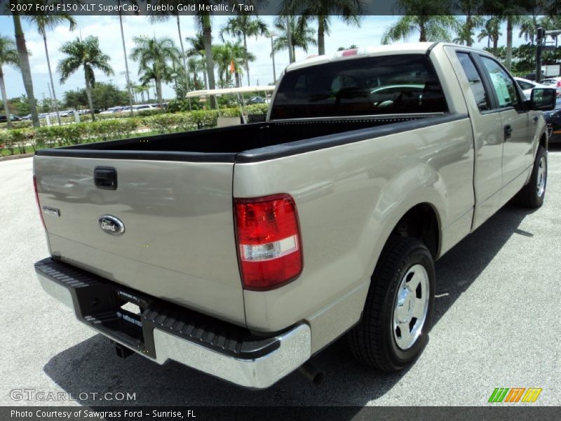 Pueblo Gold Metallic / Tan 2007 Ford F150 XLT SuperCab