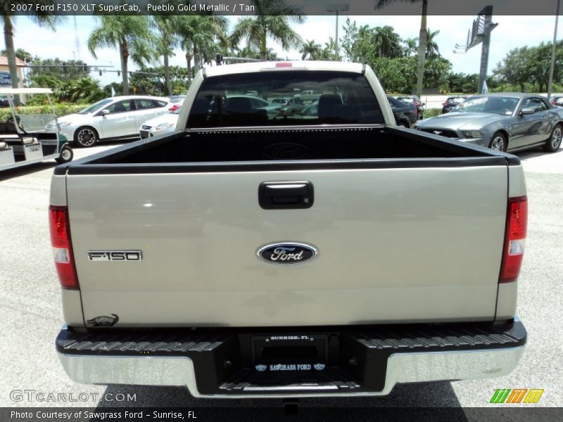 Pueblo Gold Metallic / Tan 2007 Ford F150 XLT SuperCab