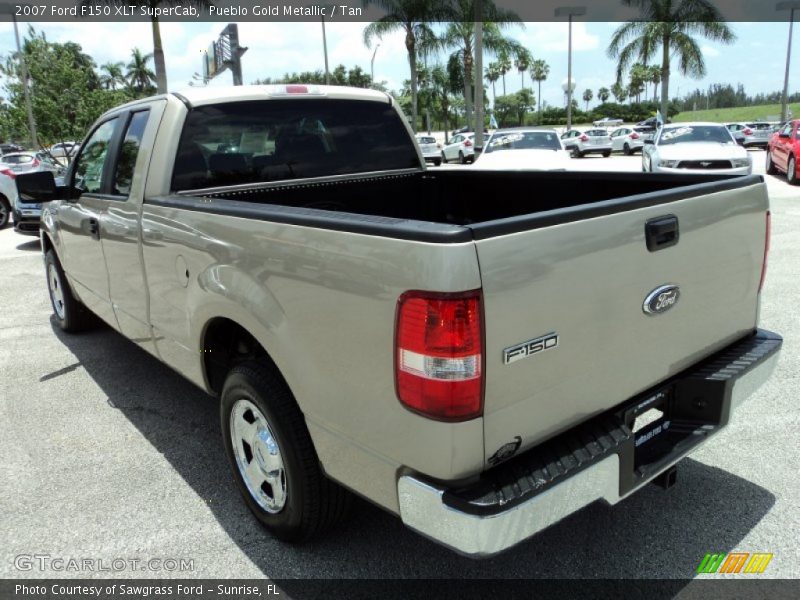 Pueblo Gold Metallic / Tan 2007 Ford F150 XLT SuperCab