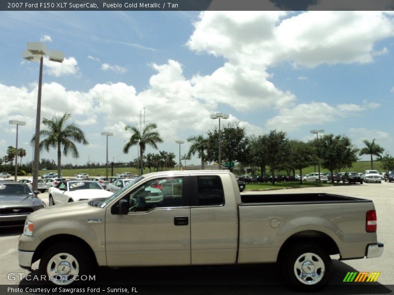 Pueblo Gold Metallic / Tan 2007 Ford F150 XLT SuperCab