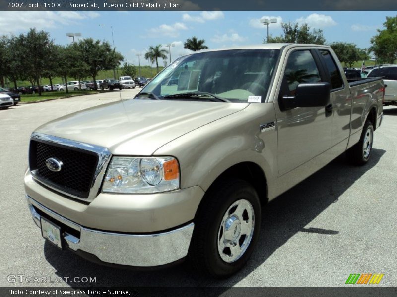 Pueblo Gold Metallic / Tan 2007 Ford F150 XLT SuperCab