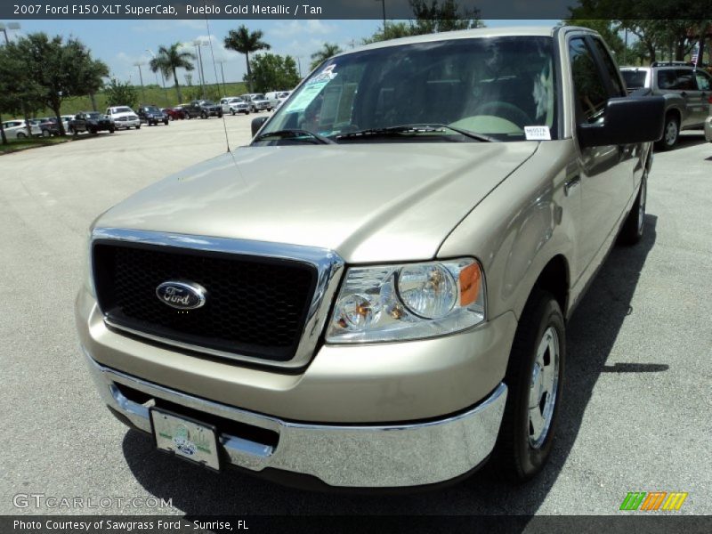 Pueblo Gold Metallic / Tan 2007 Ford F150 XLT SuperCab