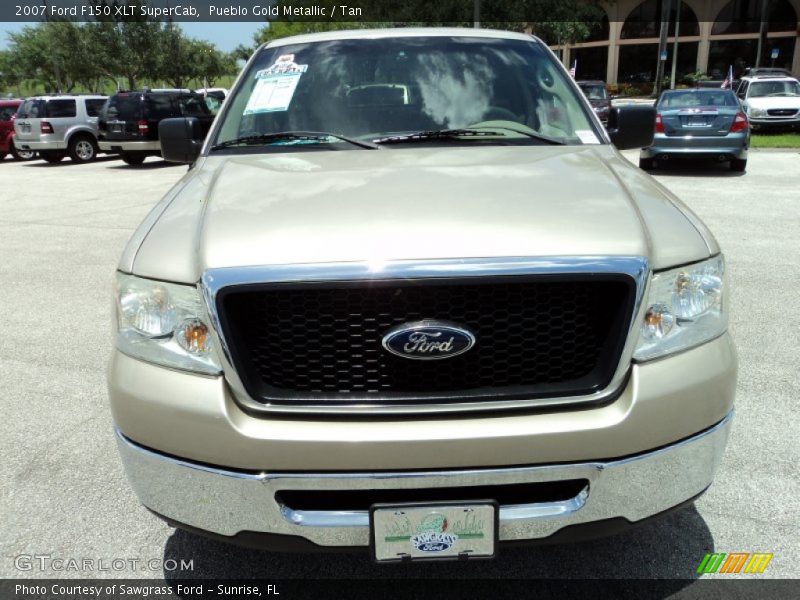 Pueblo Gold Metallic / Tan 2007 Ford F150 XLT SuperCab