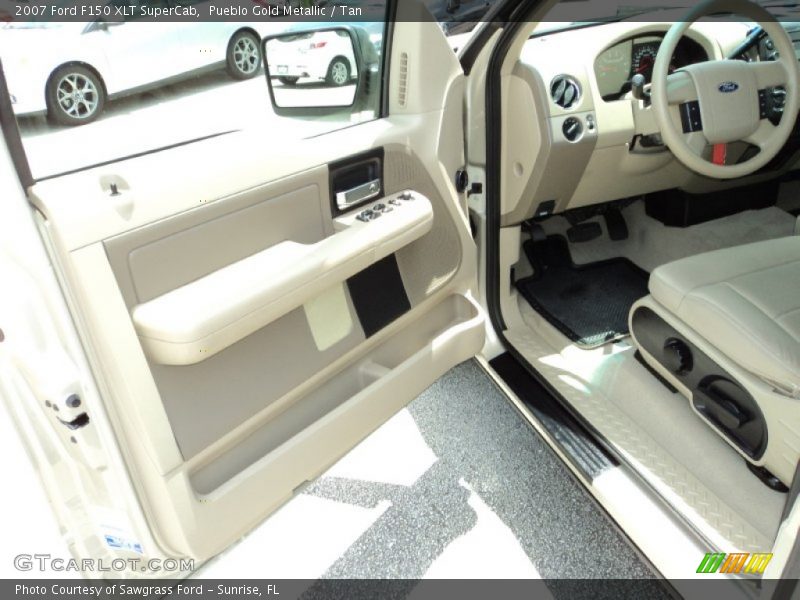 Pueblo Gold Metallic / Tan 2007 Ford F150 XLT SuperCab