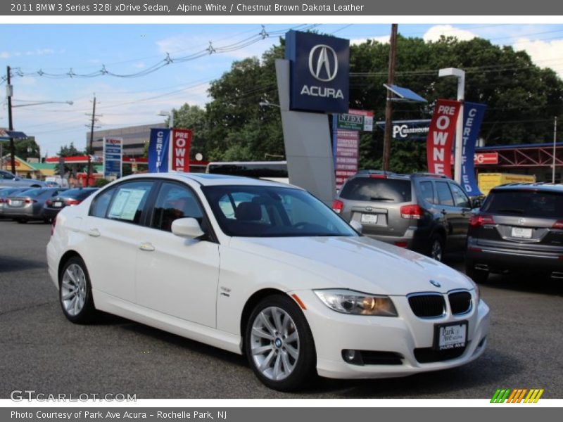 Alpine White / Chestnut Brown Dakota Leather 2011 BMW 3 Series 328i xDrive Sedan