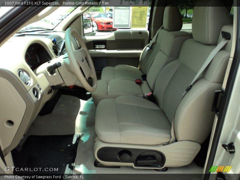 Pueblo Gold Metallic / Tan 2007 Ford F150 XLT SuperCab