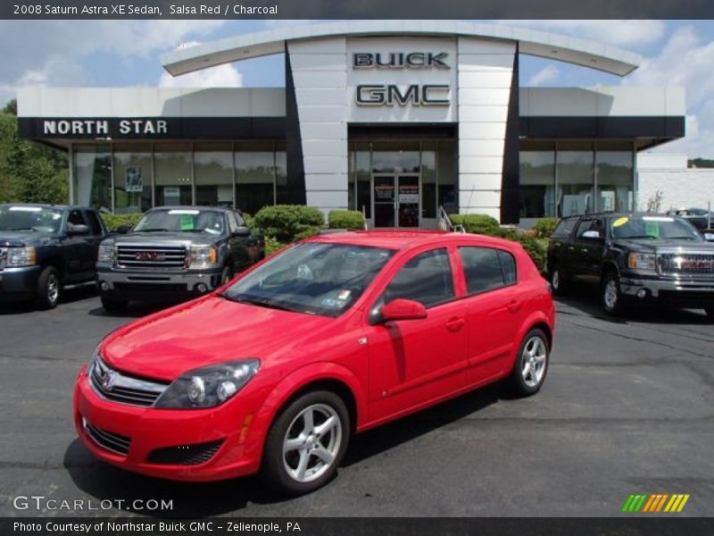 Salsa Red / Charcoal 2008 Saturn Astra XE Sedan