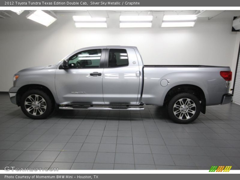 Silver Sky Metallic / Graphite 2012 Toyota Tundra Texas Edition Double Cab