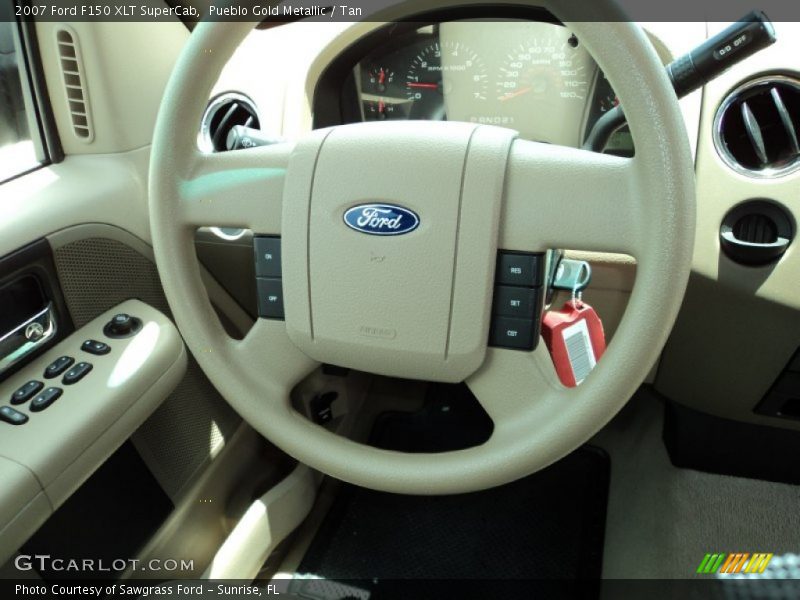 Pueblo Gold Metallic / Tan 2007 Ford F150 XLT SuperCab