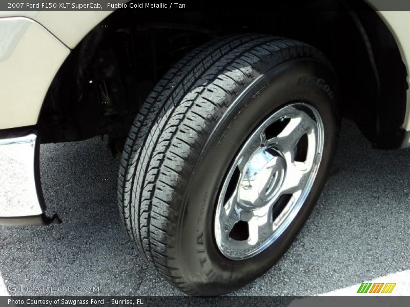 Pueblo Gold Metallic / Tan 2007 Ford F150 XLT SuperCab