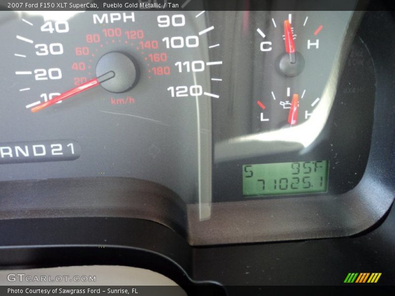 Pueblo Gold Metallic / Tan 2007 Ford F150 XLT SuperCab