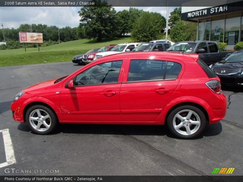 Salsa Red / Charcoal 2008 Saturn Astra XE Sedan