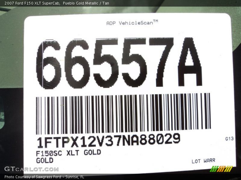 Pueblo Gold Metallic / Tan 2007 Ford F150 XLT SuperCab