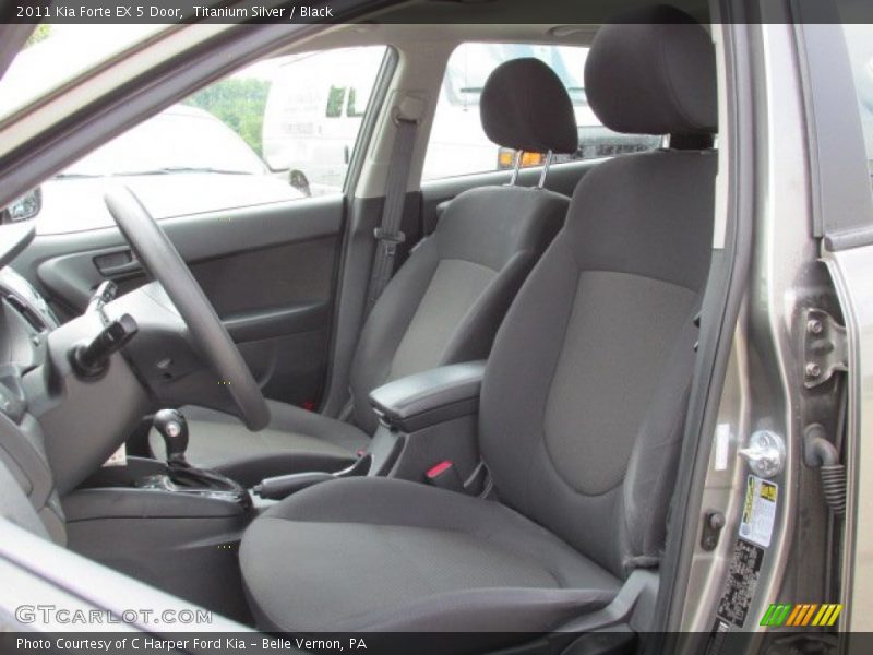 Titanium Silver / Black 2011 Kia Forte EX 5 Door