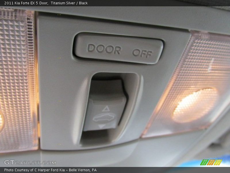 Titanium Silver / Black 2011 Kia Forte EX 5 Door