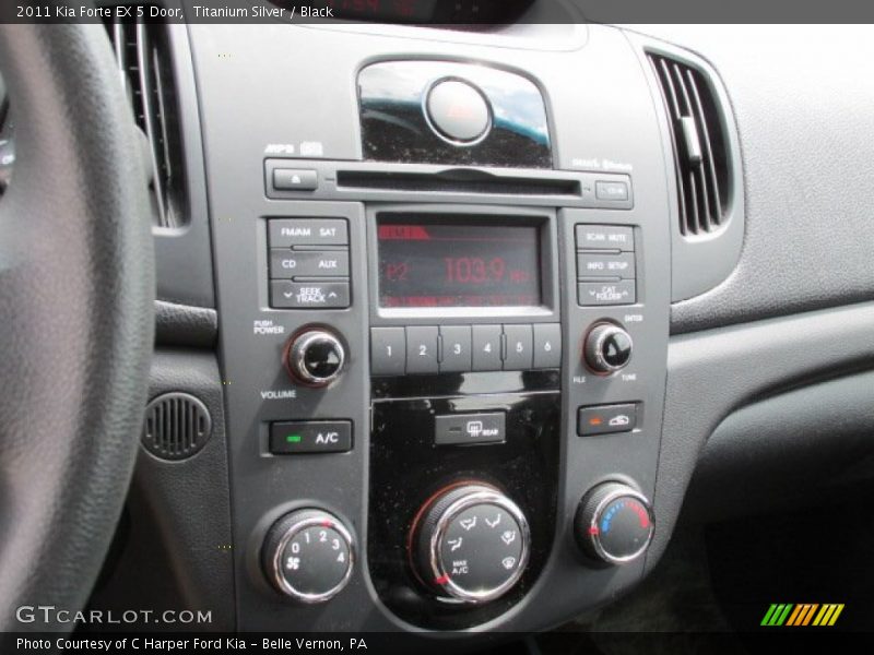 Titanium Silver / Black 2011 Kia Forte EX 5 Door