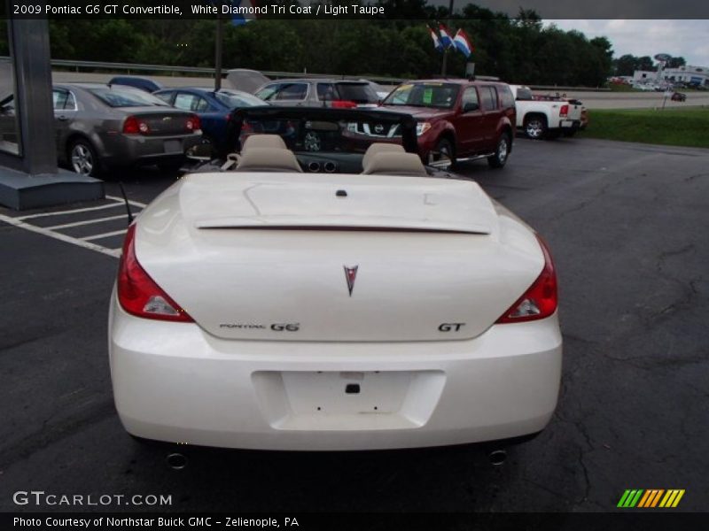 White Diamond Tri Coat / Light Taupe 2009 Pontiac G6 GT Convertible