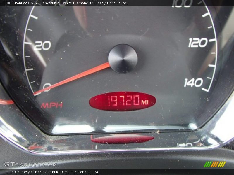 White Diamond Tri Coat / Light Taupe 2009 Pontiac G6 GT Convertible