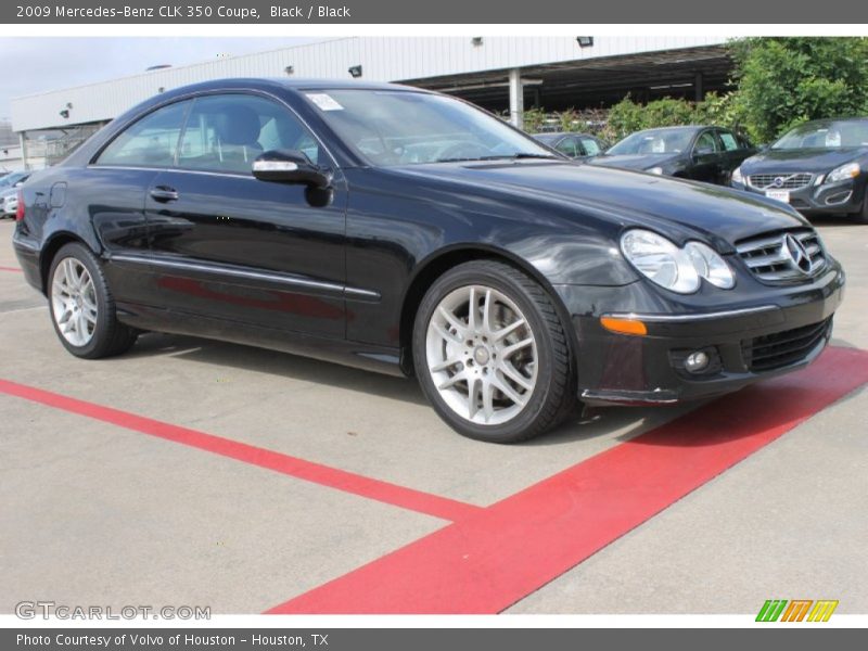 Black / Black 2009 Mercedes-Benz CLK 350 Coupe
