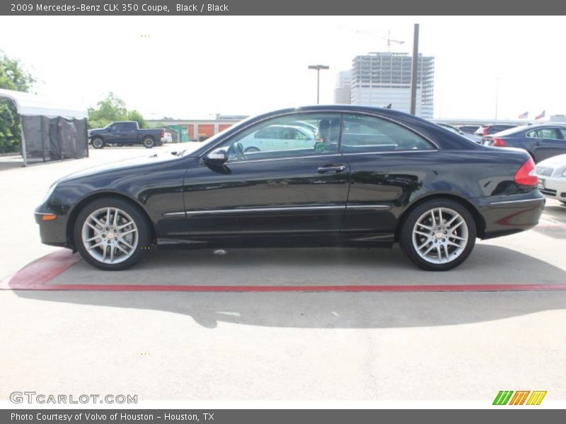 Black / Black 2009 Mercedes-Benz CLK 350 Coupe