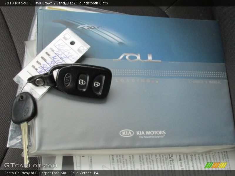 Java Brown / Sand/Black Houndstooth Cloth 2010 Kia Soul !