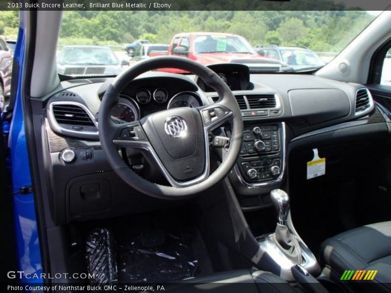 Brilliant Blue Metallic / Ebony 2013 Buick Encore Leather