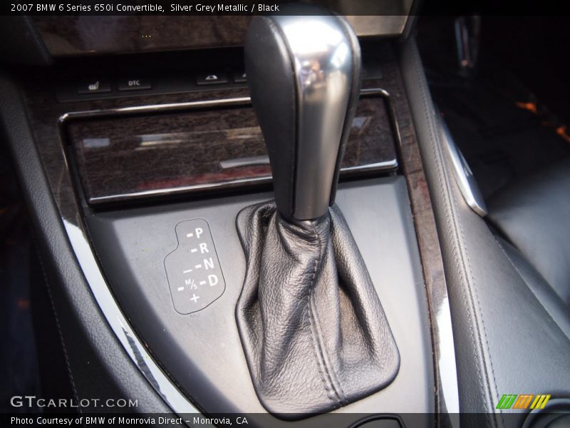 Silver Grey Metallic / Black 2007 BMW 6 Series 650i Convertible