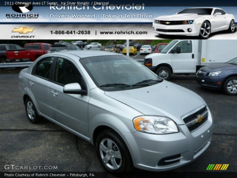 Ice Silver Metallic / Charcoal 2011 Chevrolet Aveo LT Sedan