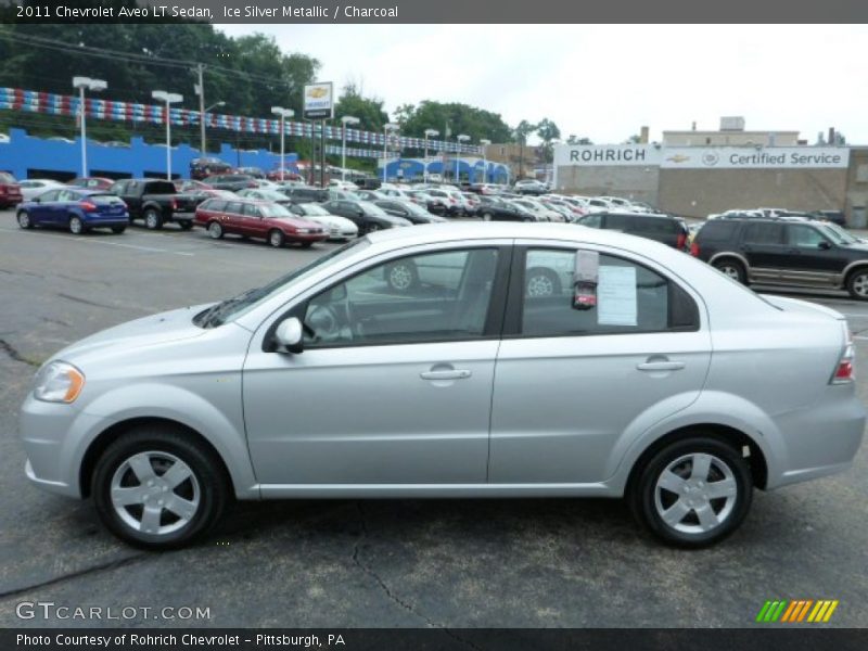 Ice Silver Metallic / Charcoal 2011 Chevrolet Aveo LT Sedan