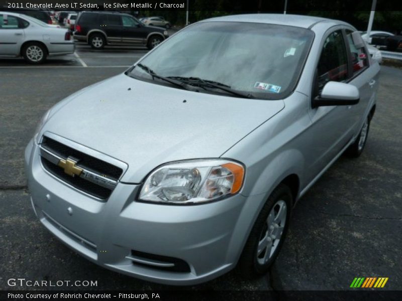 Ice Silver Metallic / Charcoal 2011 Chevrolet Aveo LT Sedan