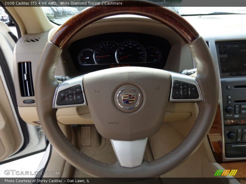 White Diamond Tricoat / Cashmere 2008 Cadillac STS 4 V6 AWD
