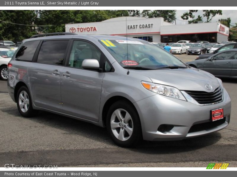 Silver Sky Metallic / Light Gray 2011 Toyota Sienna LE