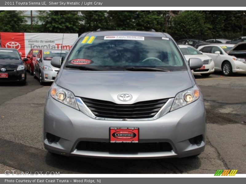 Silver Sky Metallic / Light Gray 2011 Toyota Sienna LE