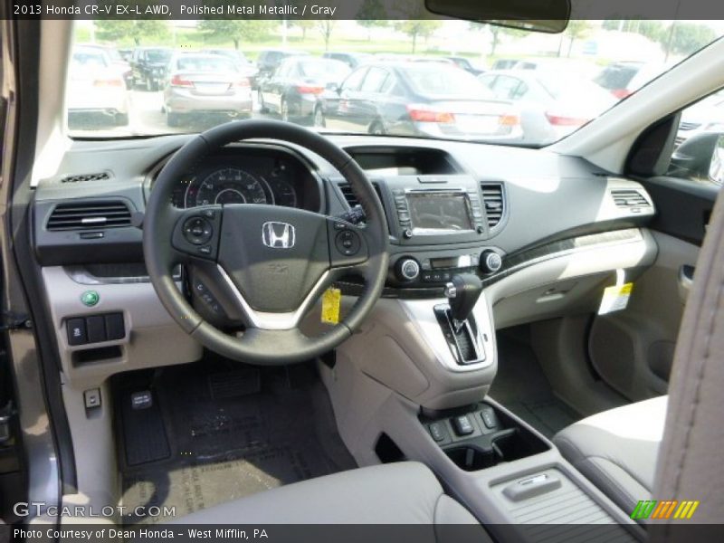 Polished Metal Metallic / Gray 2013 Honda CR-V EX-L AWD