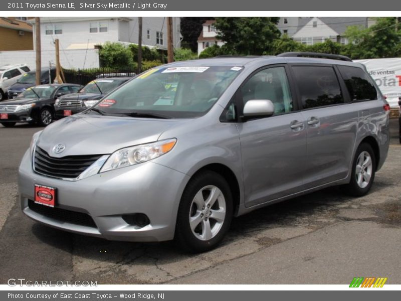 Silver Sky Metallic / Light Gray 2011 Toyota Sienna LE