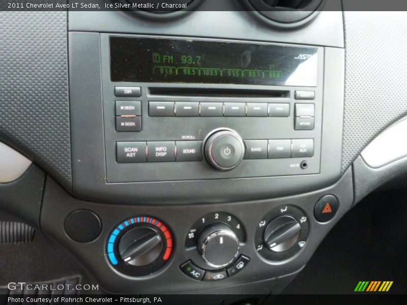 Ice Silver Metallic / Charcoal 2011 Chevrolet Aveo LT Sedan