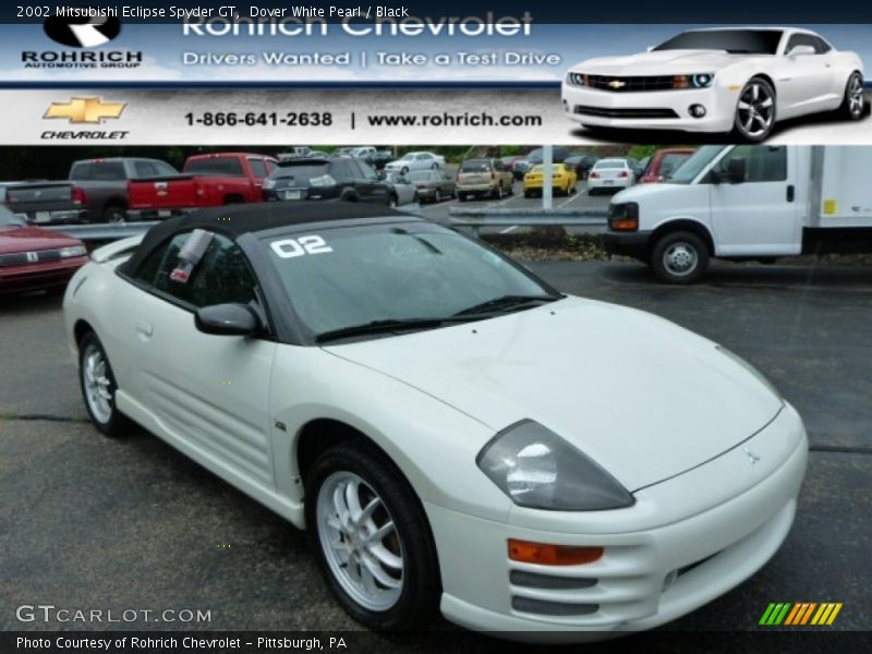 Dover White Pearl / Black 2002 Mitsubishi Eclipse Spyder GT
