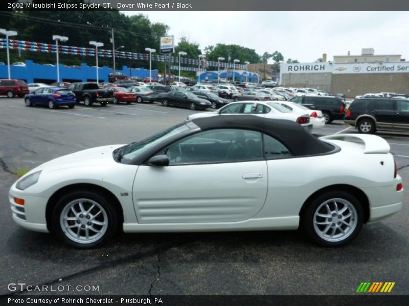 Dover White Pearl / Black 2002 Mitsubishi Eclipse Spyder GT
