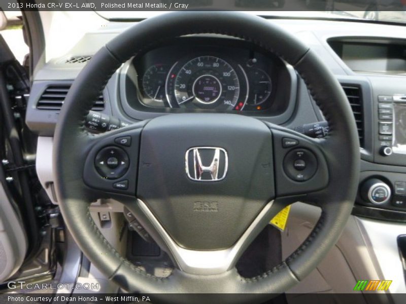 Polished Metal Metallic / Gray 2013 Honda CR-V EX-L AWD