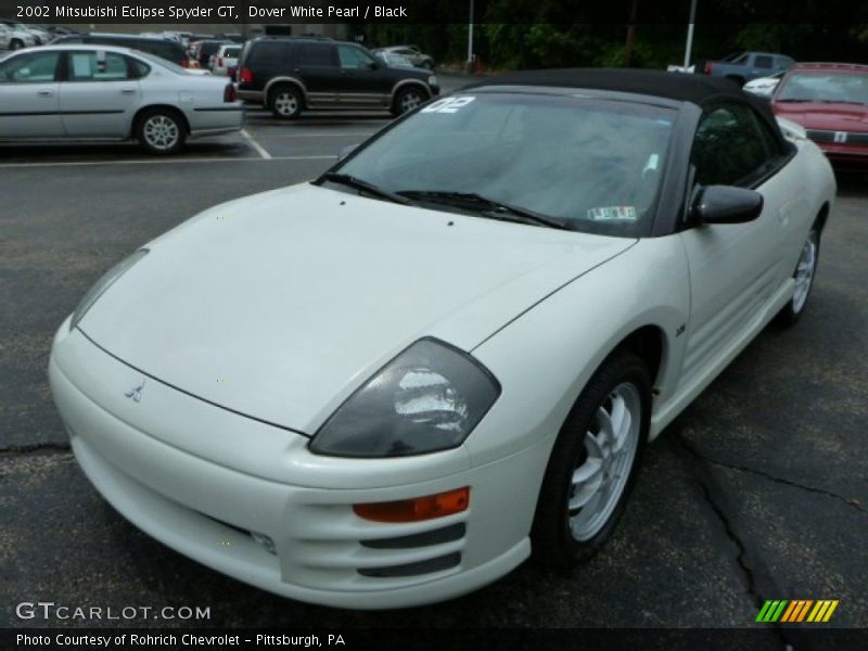 Dover White Pearl / Black 2002 Mitsubishi Eclipse Spyder GT