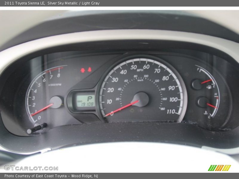 Silver Sky Metallic / Light Gray 2011 Toyota Sienna LE