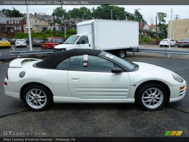 Dover White Pearl / Black 2002 Mitsubishi Eclipse Spyder GT