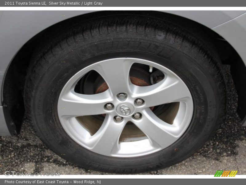 Silver Sky Metallic / Light Gray 2011 Toyota Sienna LE