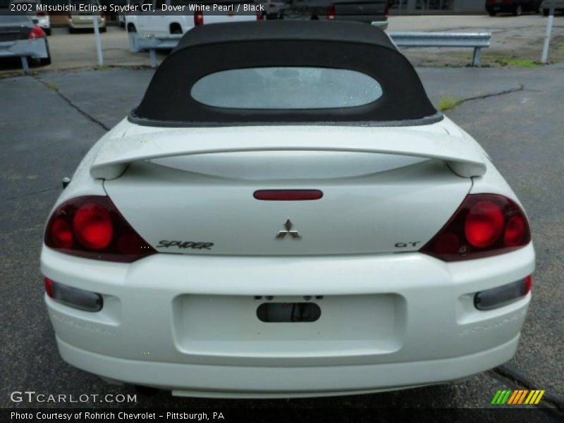 Dover White Pearl / Black 2002 Mitsubishi Eclipse Spyder GT