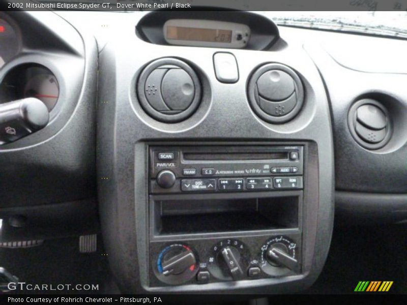 Dover White Pearl / Black 2002 Mitsubishi Eclipse Spyder GT