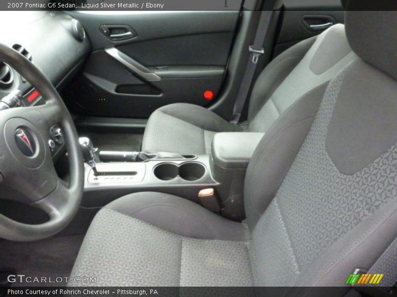Liquid Silver Metallic / Ebony 2007 Pontiac G6 Sedan