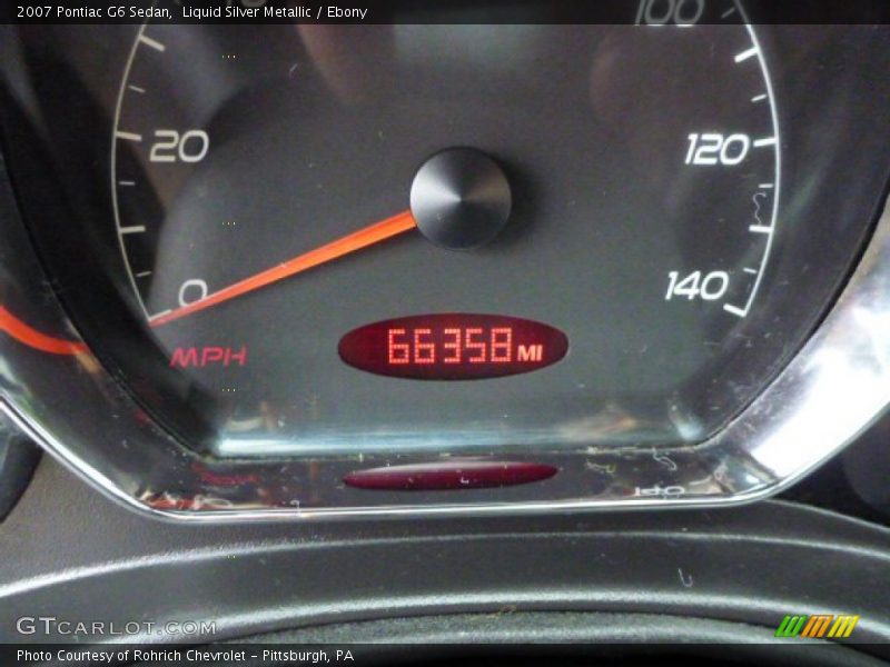 Liquid Silver Metallic / Ebony 2007 Pontiac G6 Sedan