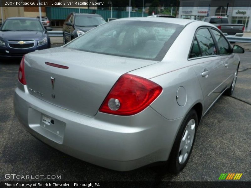 Liquid Silver Metallic / Ebony 2007 Pontiac G6 Sedan