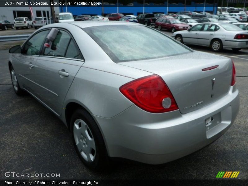 Liquid Silver Metallic / Ebony 2007 Pontiac G6 Sedan